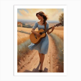 Acoustic Guitar Art Print