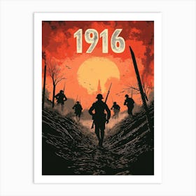 Aihrgdesign A Vintage Poster Depicting A Dramatic World War I F9711015 4fbf 48ff 8eed Ea8b3f376b30 0 Art Print