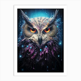 Owl Painting Art Print