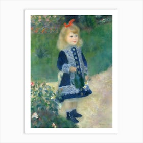 Little Girl In The Garden 2 Art Print