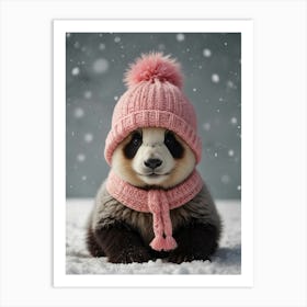 Cute Panda Bear 1 Art Print