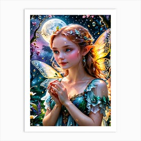Praying Fairy Art Print