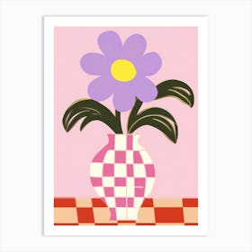 Pansies Flower Vase 8 Art Print