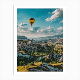 Hot Air Balloon Over Cappadocia Art Print