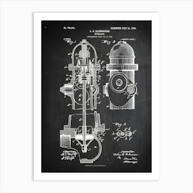 Fire Hydrant Patent Print Firefighter Decor Firefighter Art Firefighter Gift Patent Art Historical Print Patent Print Cf2511 Art Print