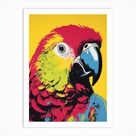 Andy Warhol Style Bird Parrot 3 Art Print