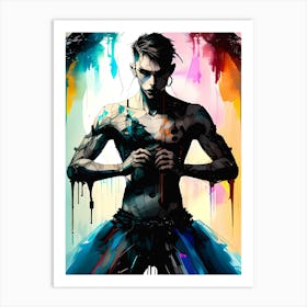 Androgynous Ballet Dancer Art Print