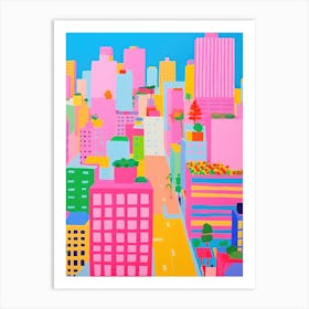 New York City Colourful View 8 Art Print