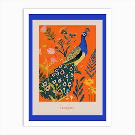 Spring Birds Poster Peacock 10 Art Print