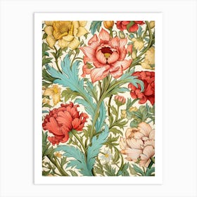 Wallpaper Floral Pattern 2 Art Print