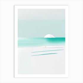 Maldives Beach Simplistic Tropical Destination Art Print