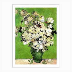 Roses In A Vase Art Print