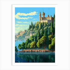 Topkapi Palace Pixel Art 8 Art Print