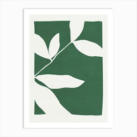Green Leaves 01 Art Print