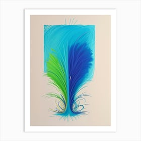 Peacock Feathers 1 Art Print