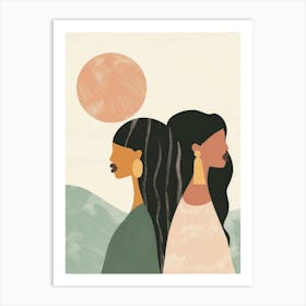 Two Black Women 2 Art Print