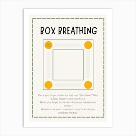 Box Breathing Art Print