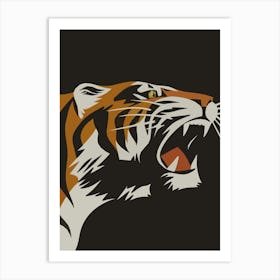 Roaring Tiger Vintage Poster Art Print