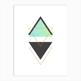 Geometric Triangles 1 Art Print