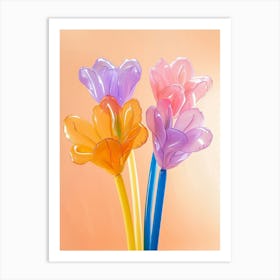 Dreamy Inflatable Flowers Freesia 4 Art Print