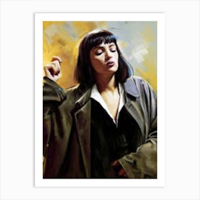 Mia wallance - pulp fiction Art Print