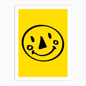 Smiley Face Illustration Art Print