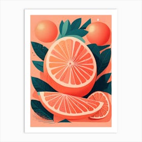 Oranges And Grapefruits Art Print