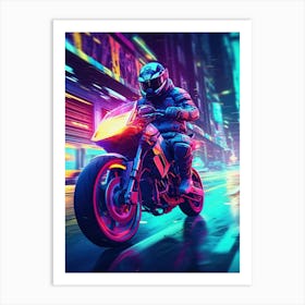 Night Rider 5 Art Print