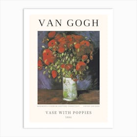 Vase With Poppies, Van Gogh Art Print