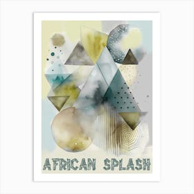 African Splash Art Print