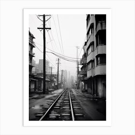 Manila, Philippines, Black And White Old Photo 4 Art Print