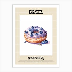 Blueberry Bagel 1 Art Print
