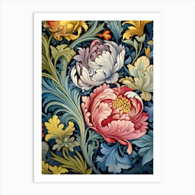 Floral Wallpaper 38 Art Print