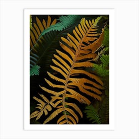 Rusty Back Fern Vibrant Art Print