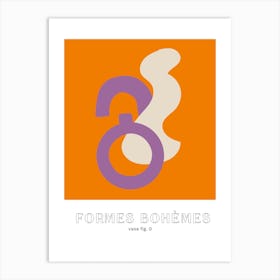 Formes Bohemes Bohemian Shapes Vases Art Print