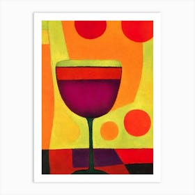 Belladonna Paul Klee Inspired Abstract Cocktail Poster Art Print