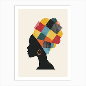 Silhouette Of African Woman 27 Art Print