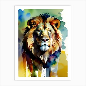 Lion Painting 3 Art Print