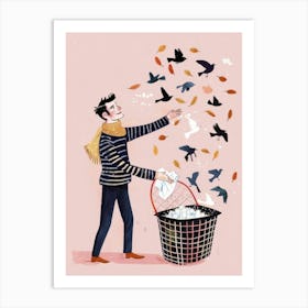 Pigeons Art Print