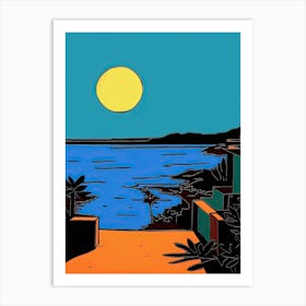 Minimal Design Style Of Goa, India 3 Art Print