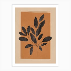 Abstract Art Minimal Plant Art Print