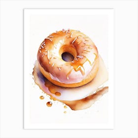 Dulce De Leche Donut Cute Neon 2 Art Print