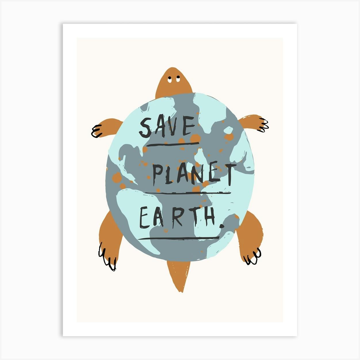 save our earth' Poster by MAMMIRI ART | Displate