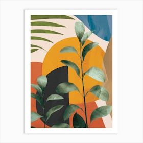 Abstract Tropical Art 5 Art Print