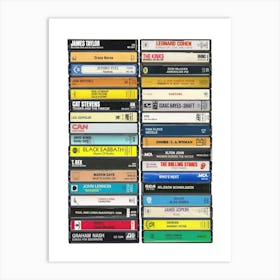 1971 Music - Cassette Print - Born in '71 Art Print