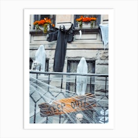Keep Out, Halloween In New York Art Print