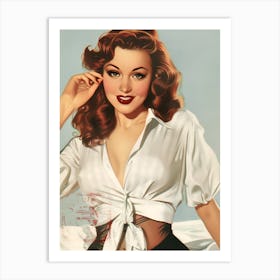 Pin Up Girl 24 Art Print