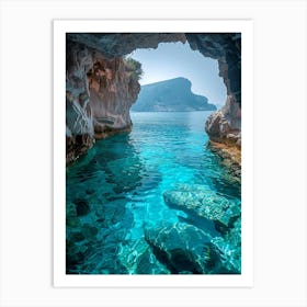 Cave In Crete Art Print