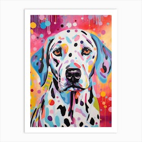 Paint Splash Dalmation 3 Art Print