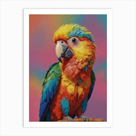 Colorful Parrot 24 Art Print